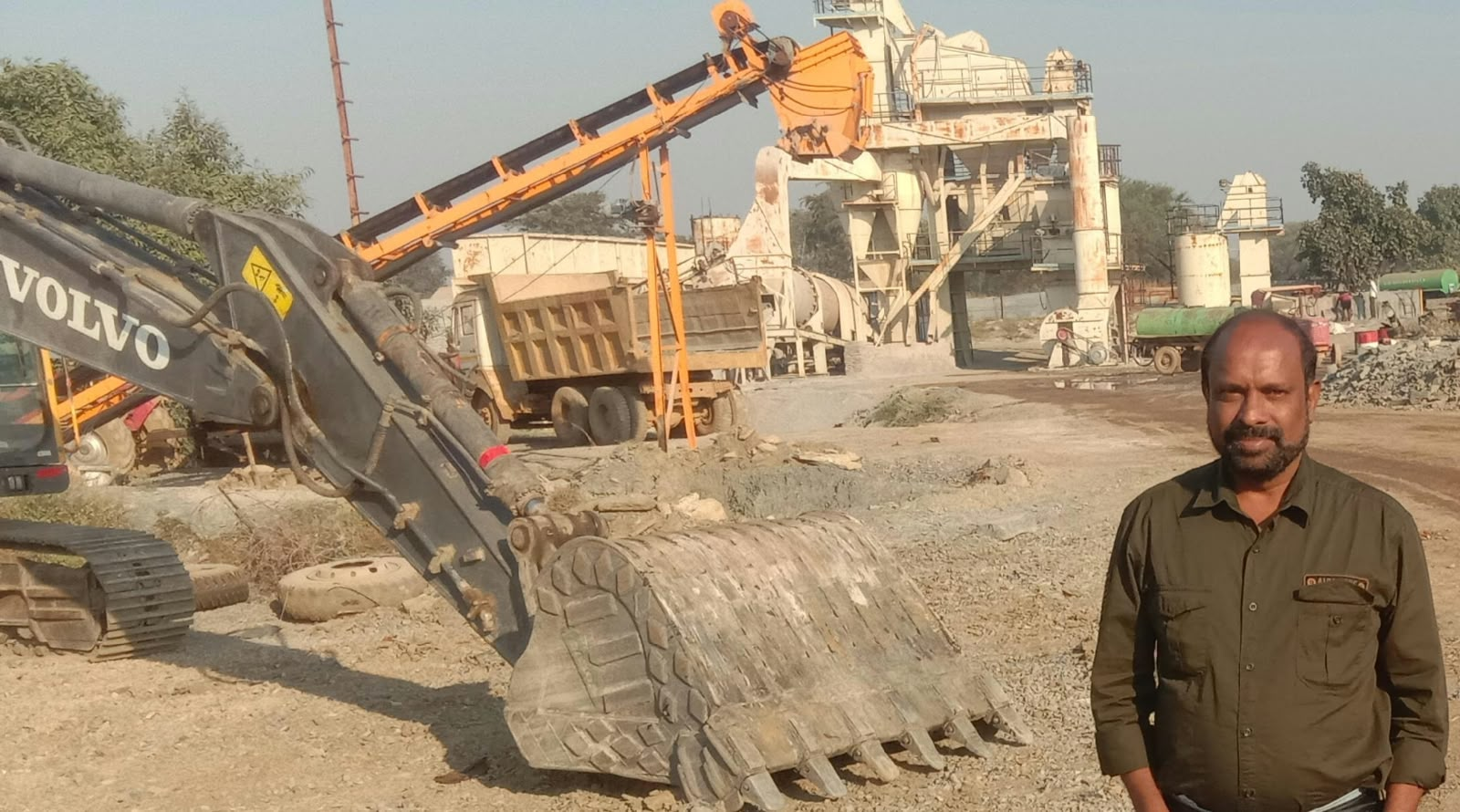 Vasthu consultant at industrial site