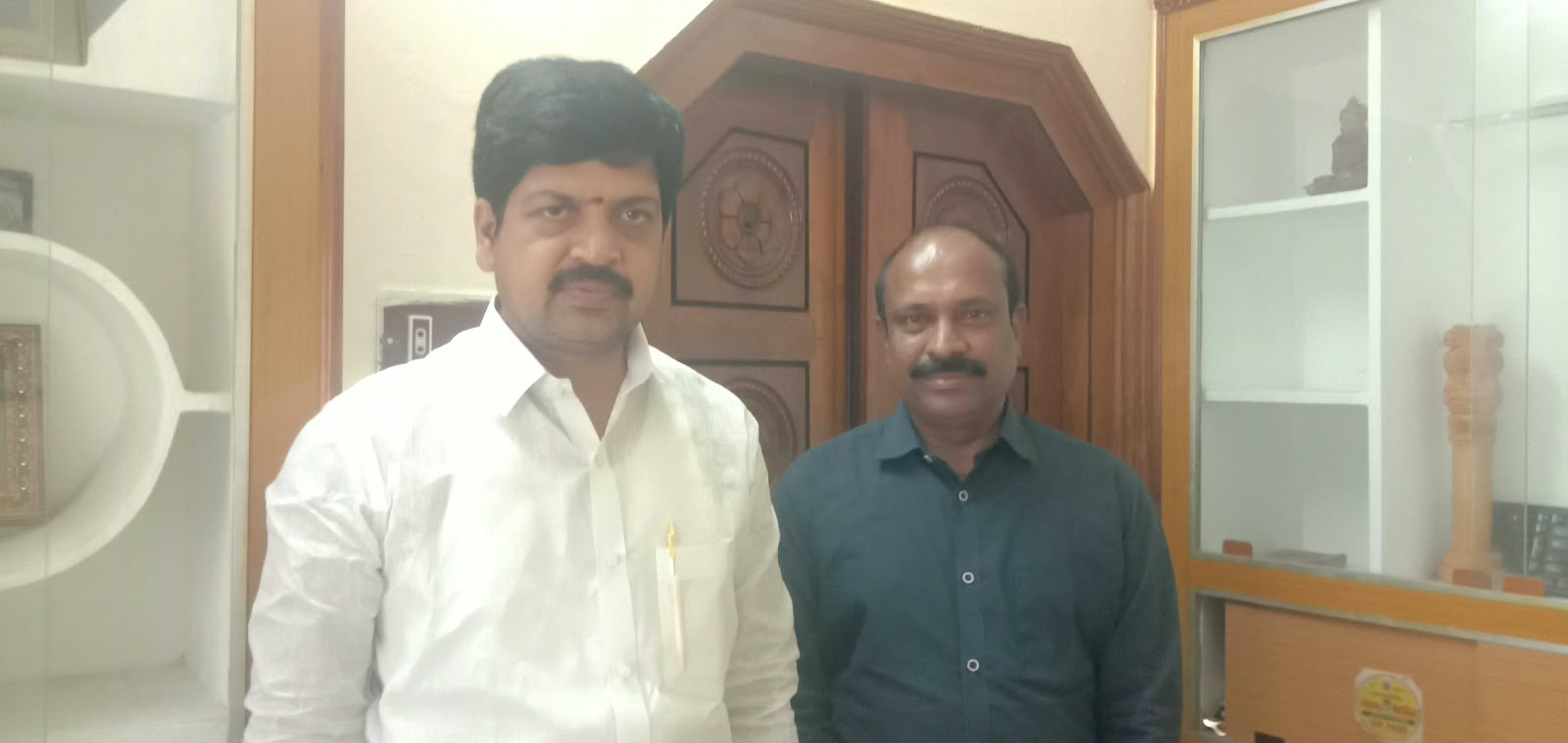 Sairam with a guest